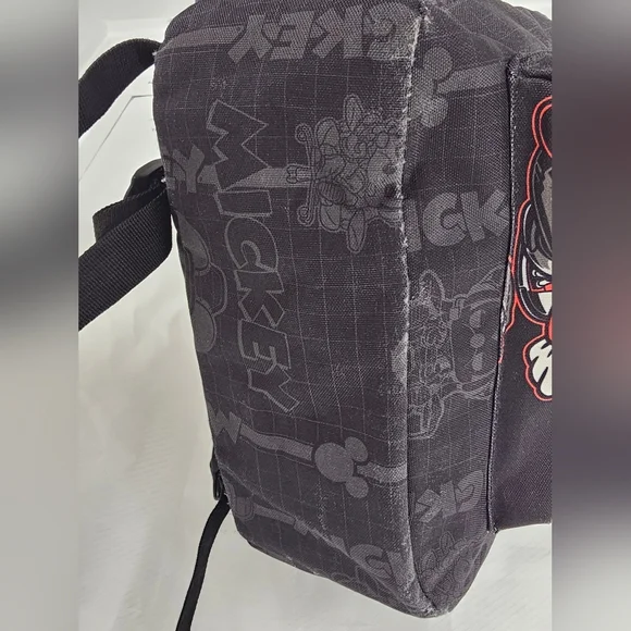 RARE Early Disney X Loungefly Mickey Mouse "Gamer" Backpack Black And Red - Picture 10 of 13